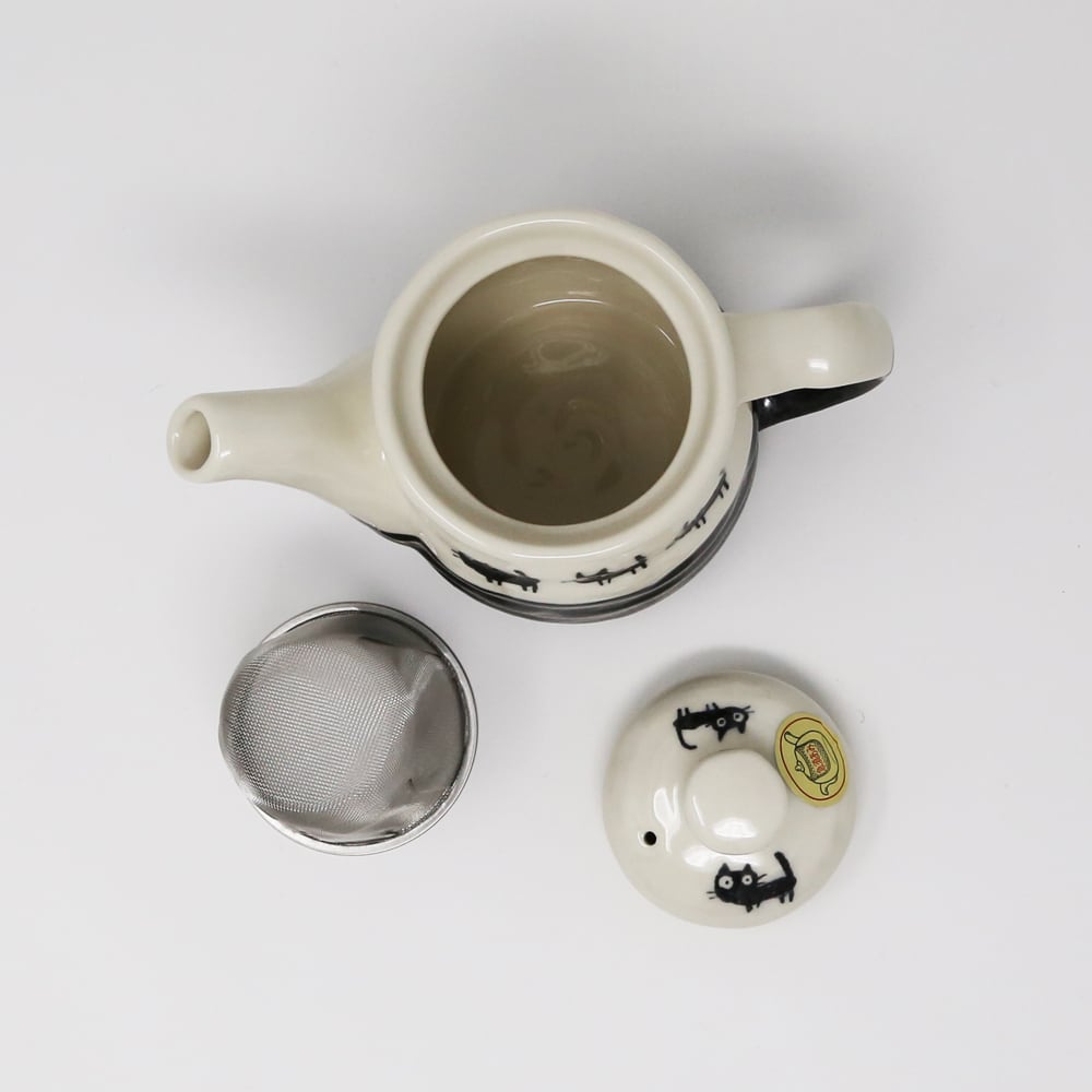 Kuroneko Cat Walk Tea Pot 3P Set