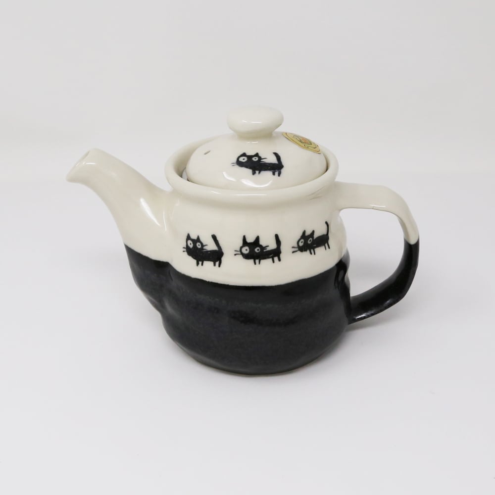 Kuroneko Cat Walk Tea Pot 3P Set