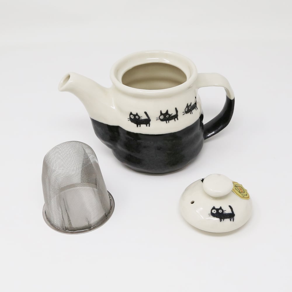 Kuroneko Cat Walk Tea Pot 3P Set