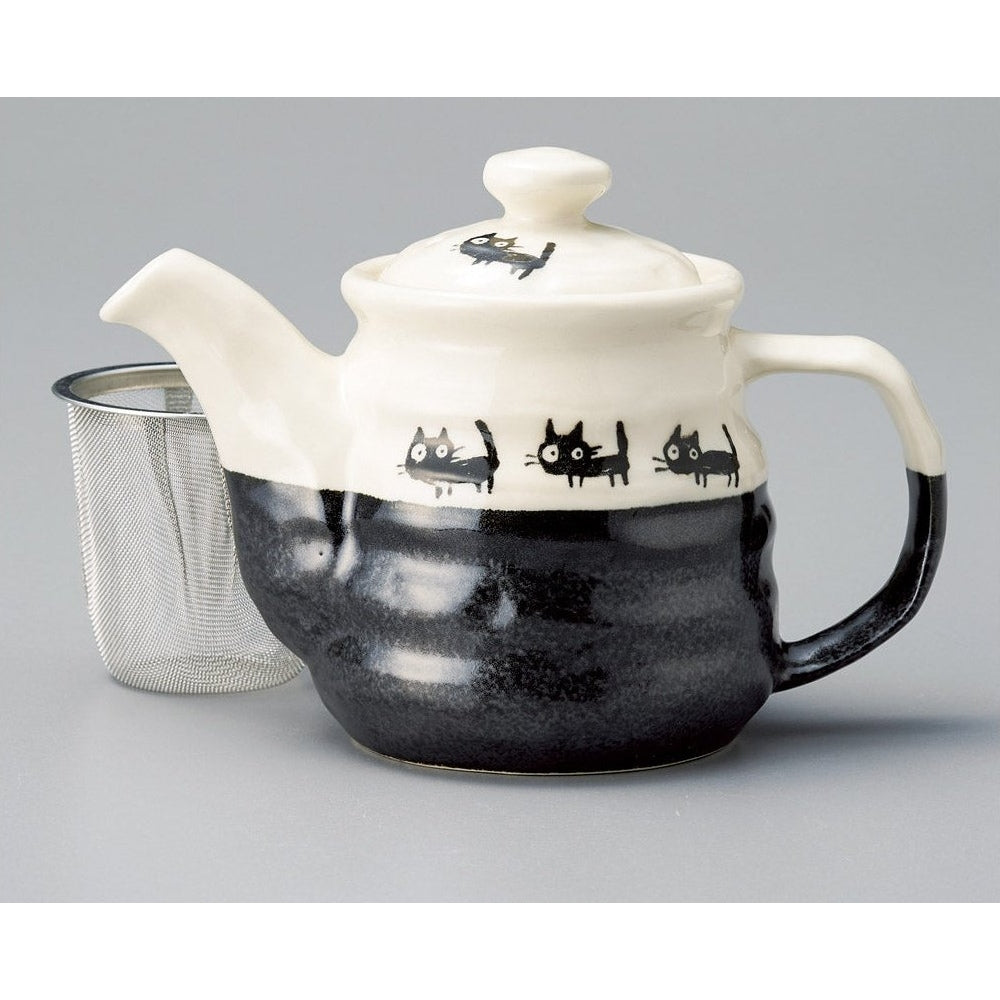 Kuroneko Cat Walk Tea Pot 500ml