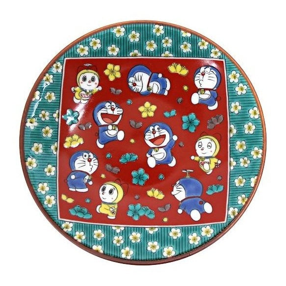 Kutani Doraemon Plum Blossom Small Plate 12D