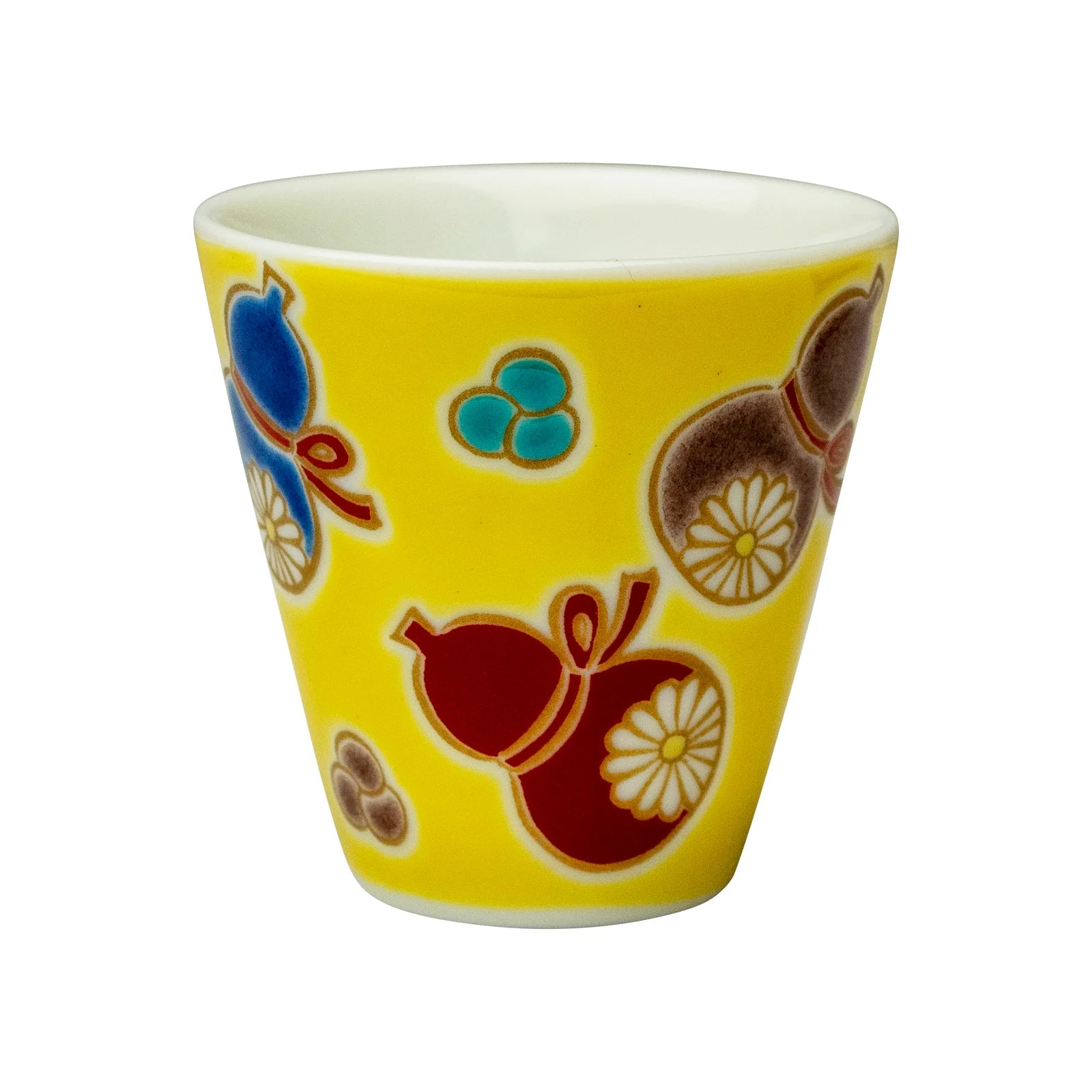 Kutani Engi Sake Cup - Six Gourd