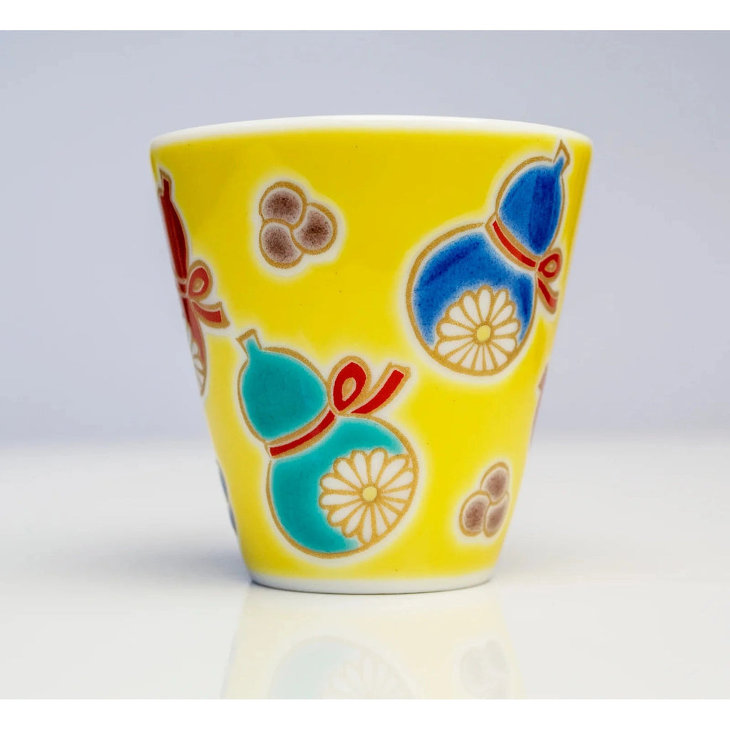 Kutani Engi Sake Cup - Six Gourd