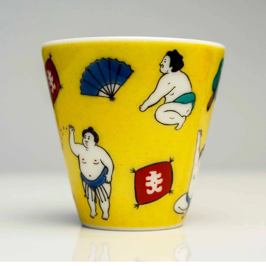 Kutani Engi Sake Cup - Sumo Wrestler