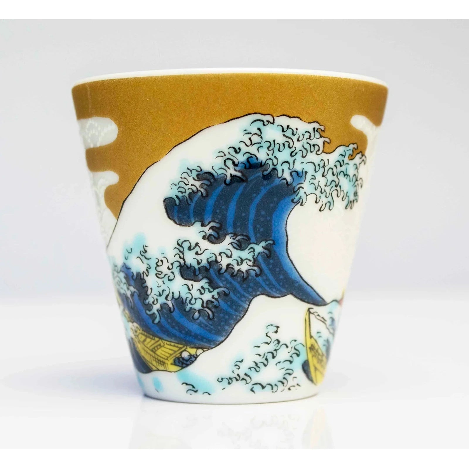 Kutani Engi Sake Cup - Wave
