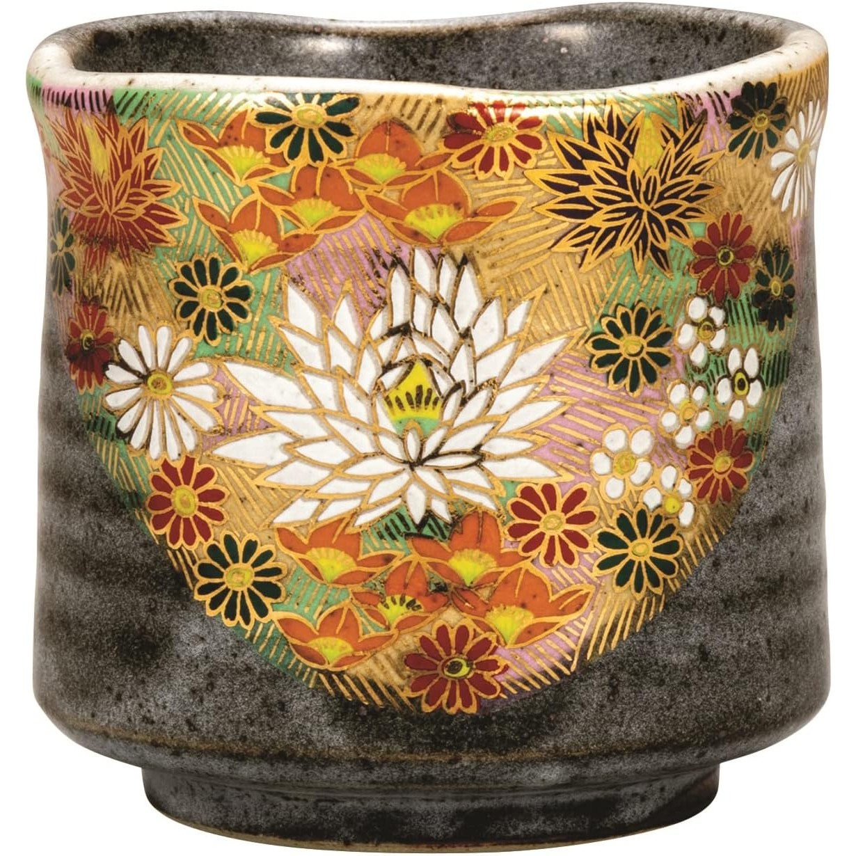 Kutani Japanese Tea Cup Flower