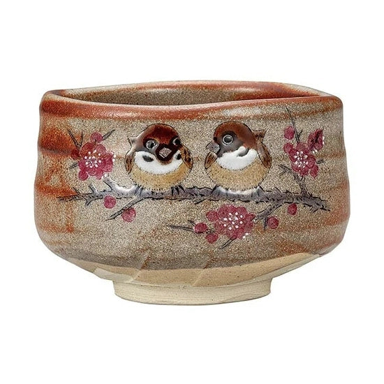 Kutani Sparrow Matcha Bowl