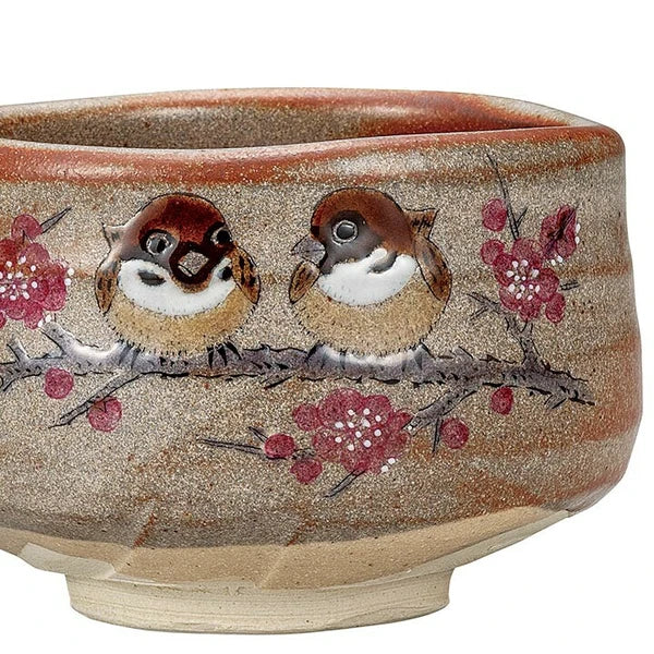 Kutani Sparrow Matcha Bowl