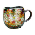 Kutaniyaki Gold Kinkazume Floral Mug
