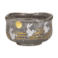 Kutaniyaki Moon Rabbit Matcha Bowl