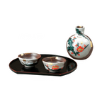 Kutaniyaki Red and White Plum Sake Set 3P