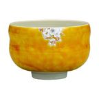 Kutaniyaki Yamazakura Bird Matcha Bowl