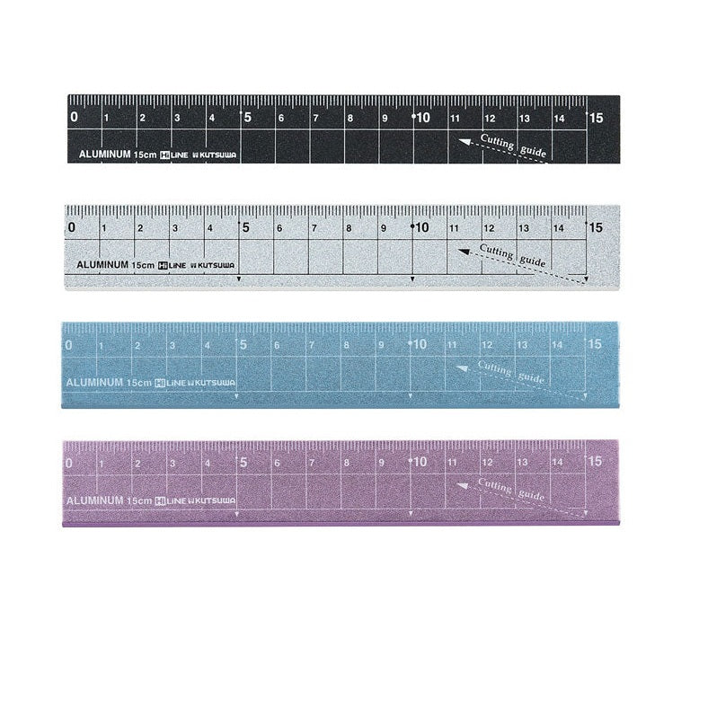 Kutsuwa Aluminium Ruler 15cm – MINIMARU