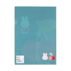 Kutsuwa Miffy Fruits A4 Clear File - Blue