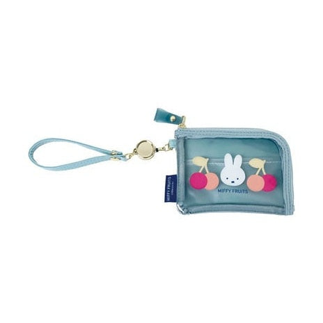Kutsuwa Miffy Fruits Pass Case - Blue