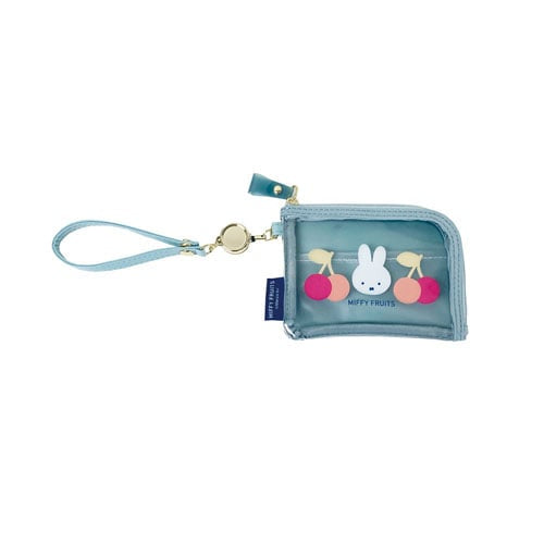 Kutsuwa Miffy Fruits Pass Case - Blue