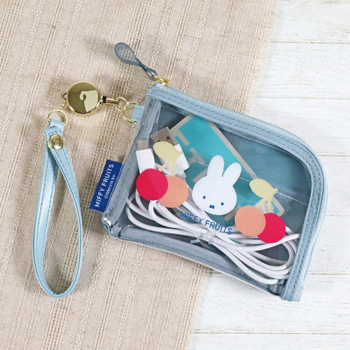Kutsuwa Miffy Fruits Pass Case - Blue