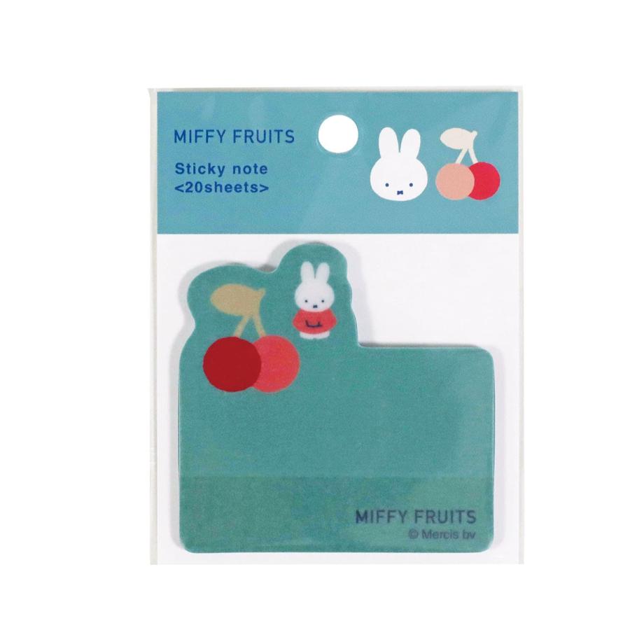 Kutsuwa Miffy Fruits Sticky Note - Blue
