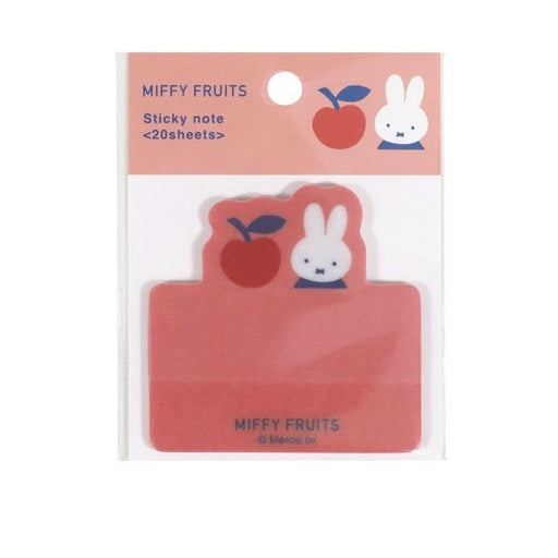 Kutsuwa Miffy Fruits Sticky Note - Red