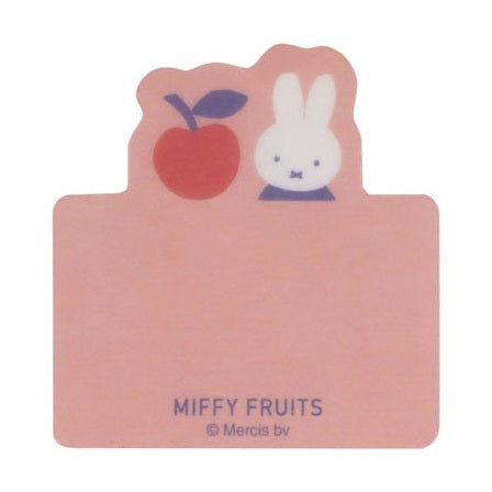 Kutsuwa Miffy Fruits Sticky Note - Red