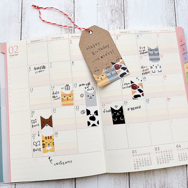 Kutsuwa Ribbon Bon Washi Tape Cutter, Cat Shape