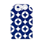 Kyoei Omamori Charm Name Card Holder - Blue Cloisonne