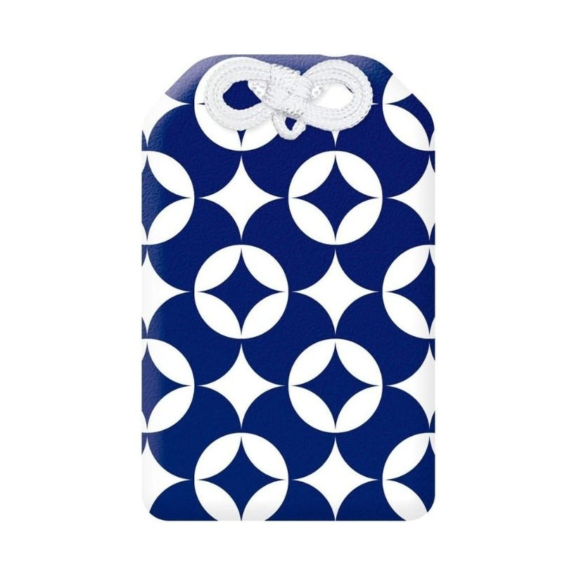 Kyoei Omamori Charm Name Card Holder - Blue Cloisonne