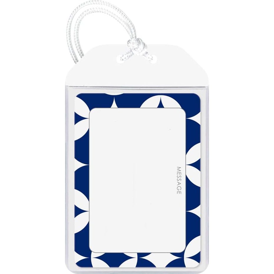 Kyoei Omamori Charm Name Card Holder - Blue Cloisonne