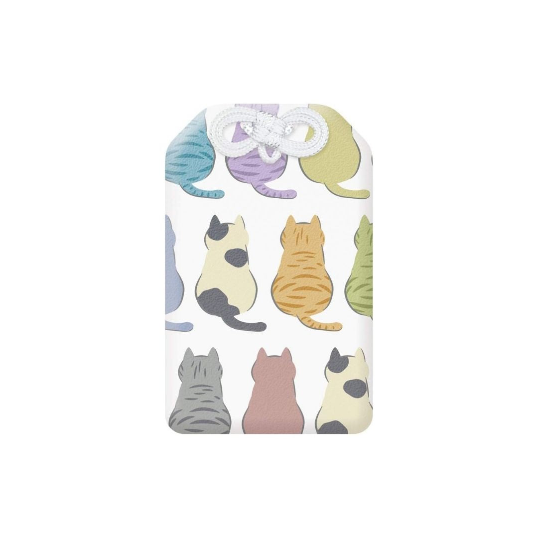 Kyoei Omamori Charm Name Card Holder - Cats