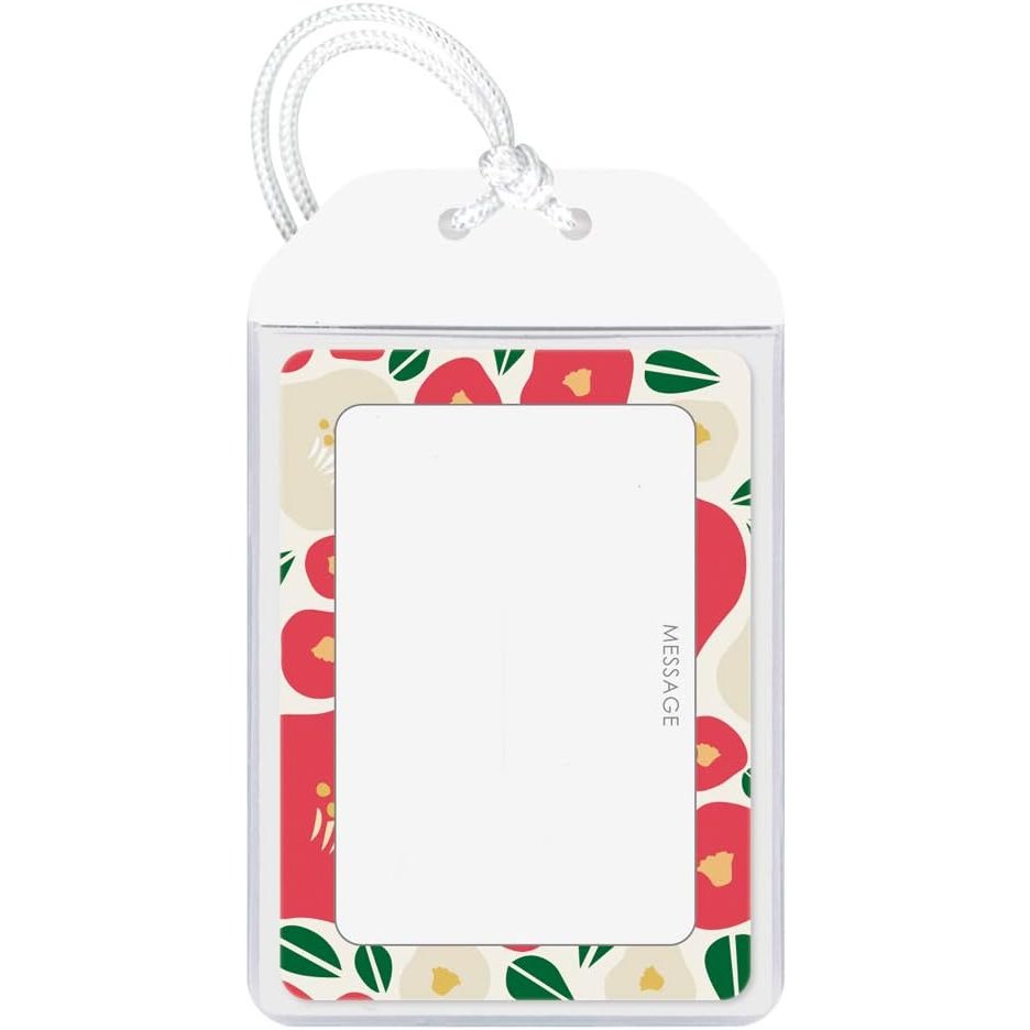 Kyoei Omamori Charm Name Card Holder - Tsubaki Camellia