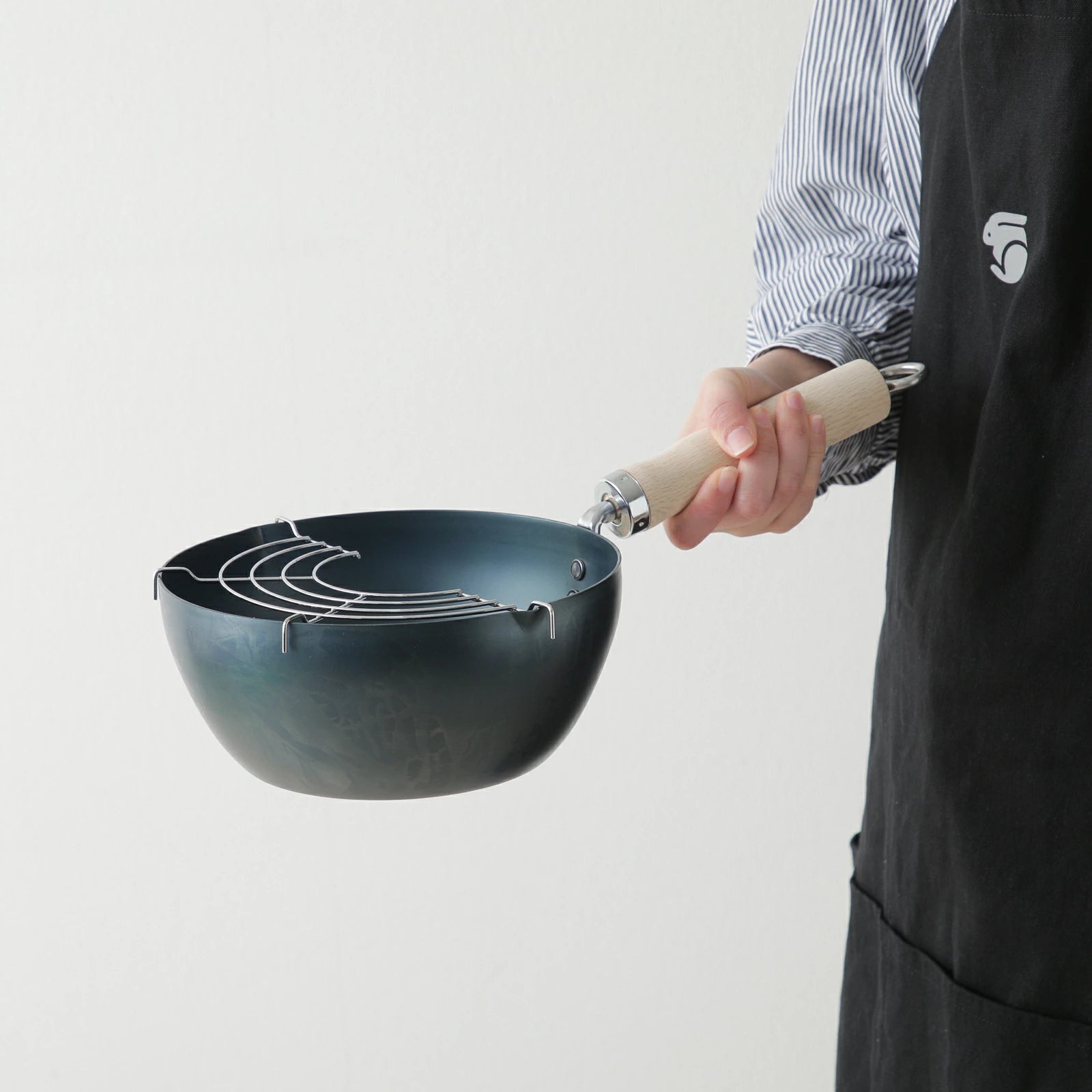 Kyoto Katsugu Iron Deep Frying Pan 20cm
