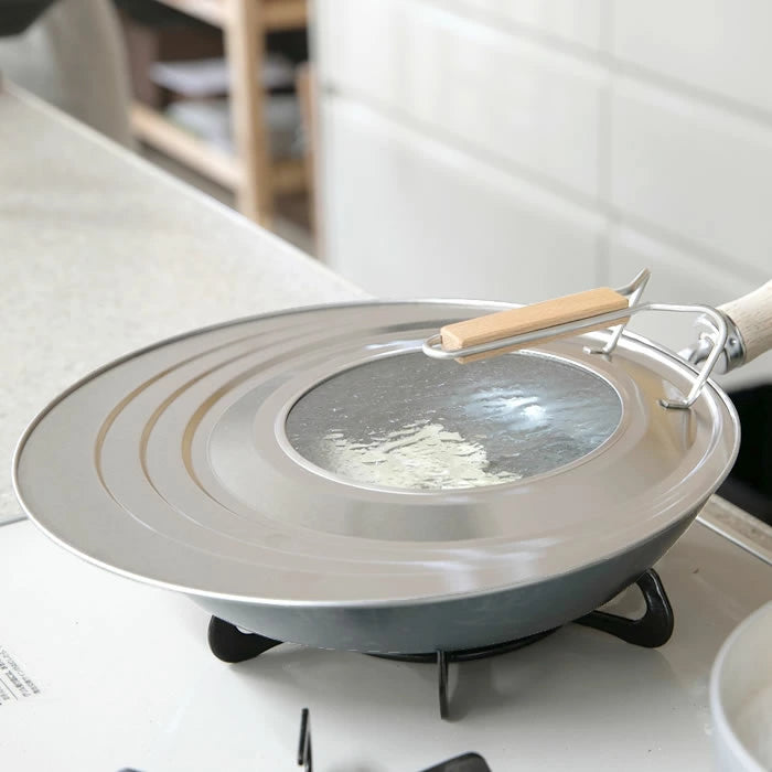 Kyoto Katsugu Stainless Steel Pan Lid with Glass Window 24-30cm