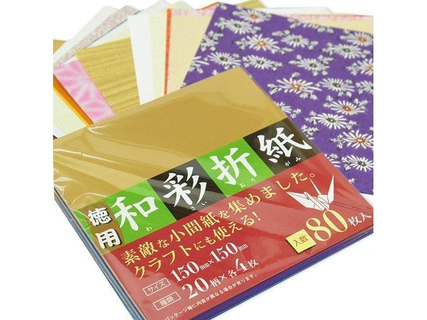 Kyowa Chiyogami Square Origami Paper 80pcs