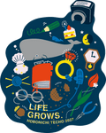 LIFE GROWS Sticker - Hobonichi 2027 limited