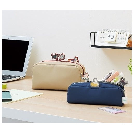 Lihit Lab Cat's Daily Routine Box Pen Pouch