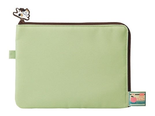 Lihit Lab Cat's Daily Routine Flat Card Pouch (L)