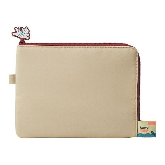 Lihit Lab Cat's Daily Routine Flat Card Pouch L