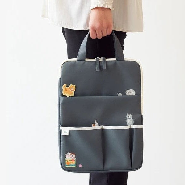 Lihit Lab Cat's Daily Routine Laptop Carrying Bag