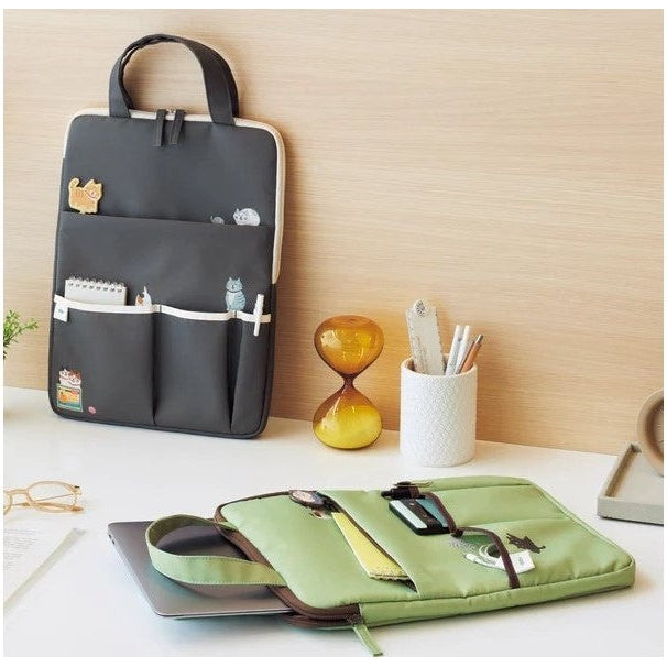 Lihit Lab Cat's Daily Routine Laptop Carrying Bag