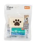 MAX No.10-1M/S Cat Paw Staple Case - Brown