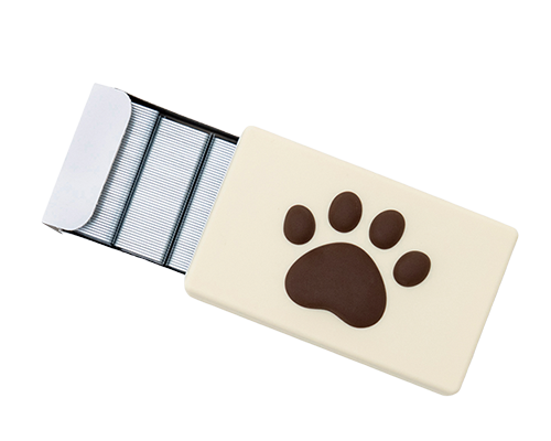 MAX No.10-1M/S Cat Paw Staple Case - Brown
