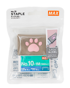 MAX No.10-1M/S Cat Paw Staple Case - Pink