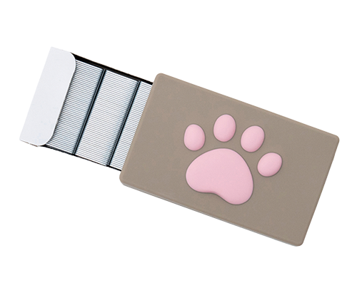 MAX No.10-1M/S Cat Paw Staple Case - Pink