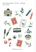 MINIMARU x Melbourne Pen & Stationery Show Sticker Sheet