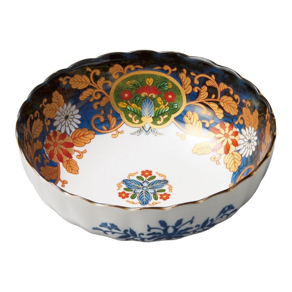 Manjyugiku Serving Bowl 20.7x7.5