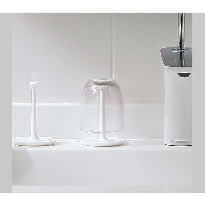 Marna Bathroom Clear Cup + Stand