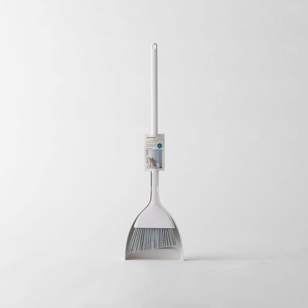 Marna Slim Self-Standing Broom and Dustpan