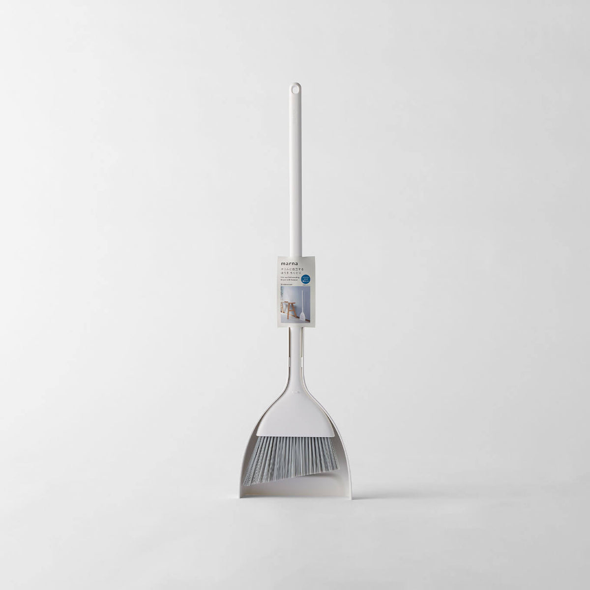Marna Slim Self-Standing Broom and Dustpan