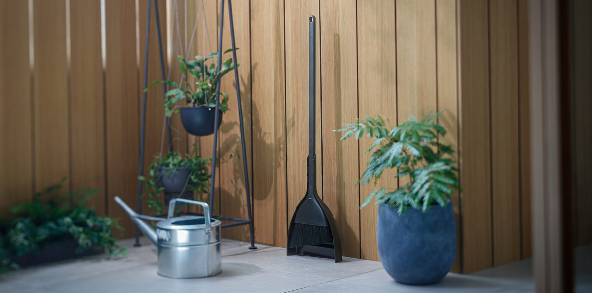 Marna Slim Self-Standing Broom and Dustpan