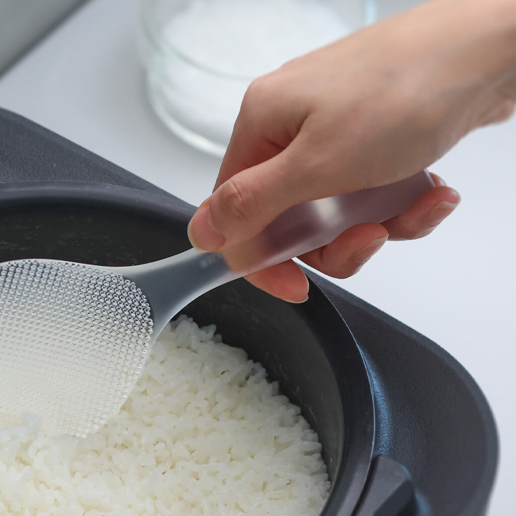 Marna Stand Up Rice Scoop Premium Clear